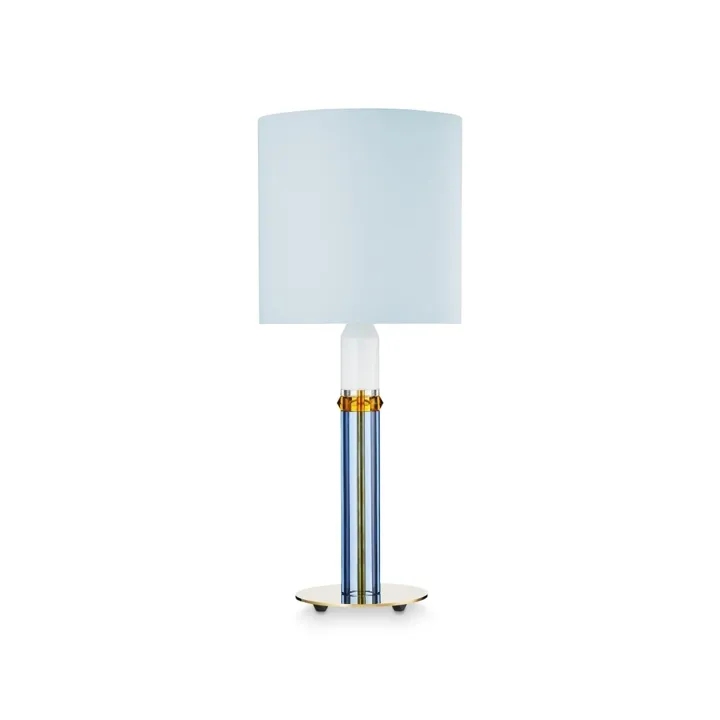 Design By Us Carnival No. 1 Lyseblå/Rav/Hvid/Klar – bordlampe — produktfoto