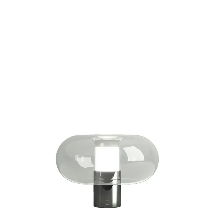 FontanaArte Fontanella Medium Krom/Sort – bordlampe — produktfoto