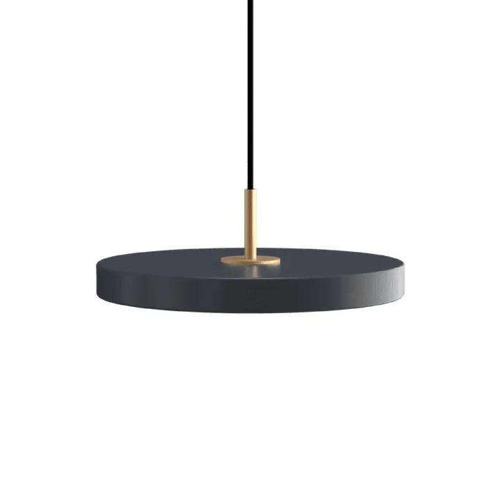 Umage Asteria Plus Mini Anthracite Grey/Messing – pendel — produktfoto