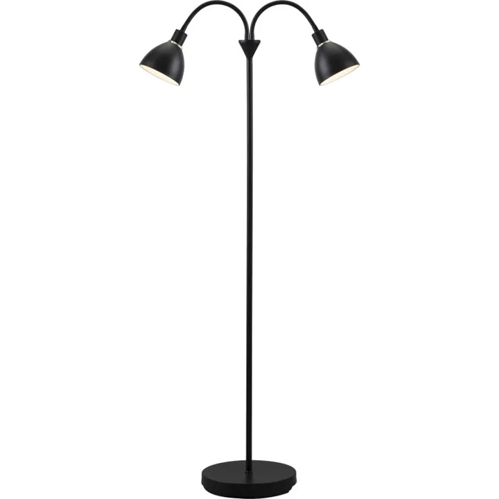 Nordlux Ray , 2-armet, sort – gulvlampe — produktfoto
