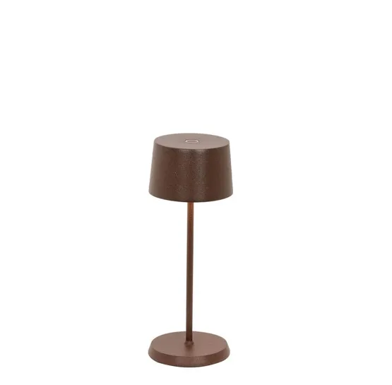 Zafferano Olivia micro batterilampe / , corten – transportabel bordlampe — produktfoto
