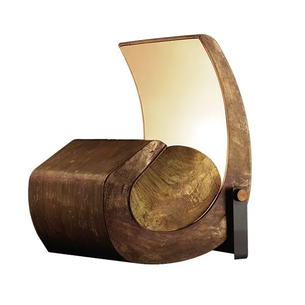 Nemo Escargot Messing – gulvlampe — produktfoto