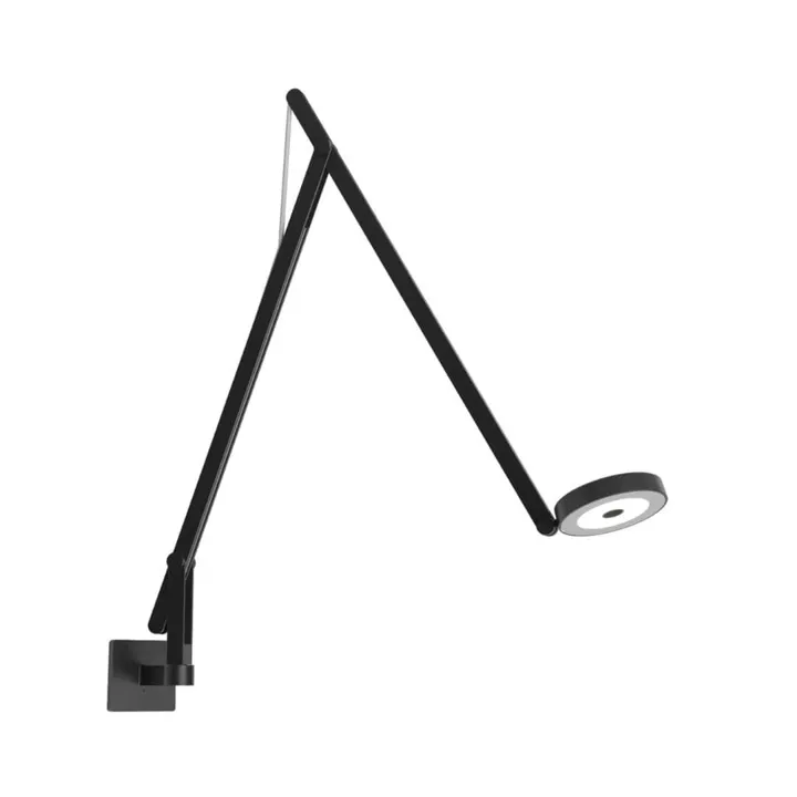 Rotaliana String W1 - DTW (Dim-To-Warm) - Mat Sort/Sølv – væglampe — produktfoto
