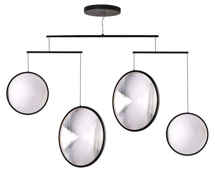 DCW Editions Focus x4 Sort – lysekrone — produktfoto