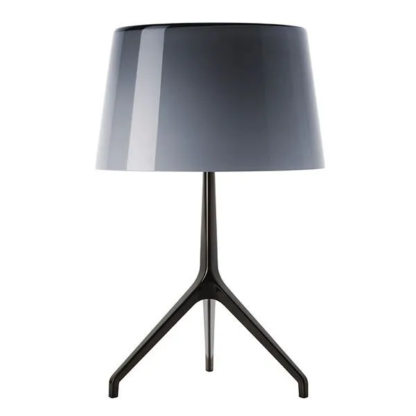 Foscarini Lumiere Xxl Grå Sortforkromet – bordlampe — produktfoto