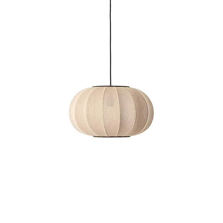 Made By Hand Knit-Wit Oval Sand Stone Ø45 – pendel — produktfoto