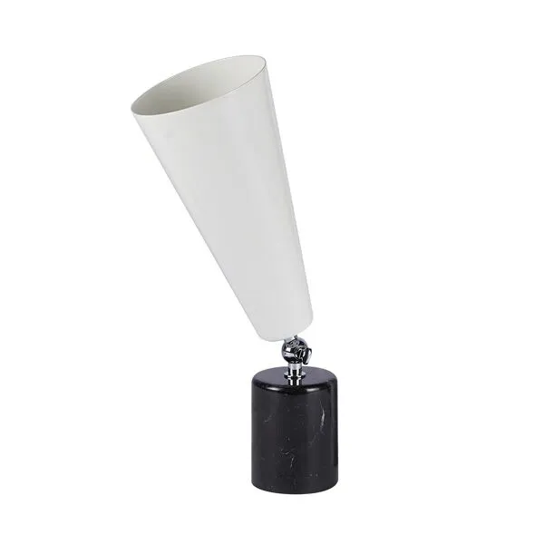 TATO Vox Sort Marmor & Krom/Hvid Lille – bordlampe — produktfoto