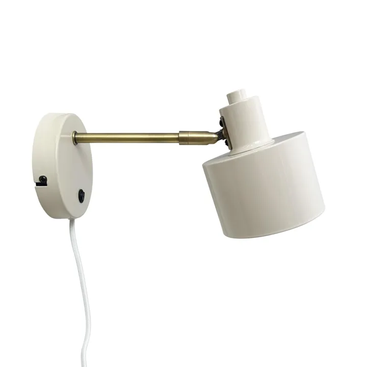 Dyberg Larsen Ocean Beige/Messing – væglampe — produktfoto