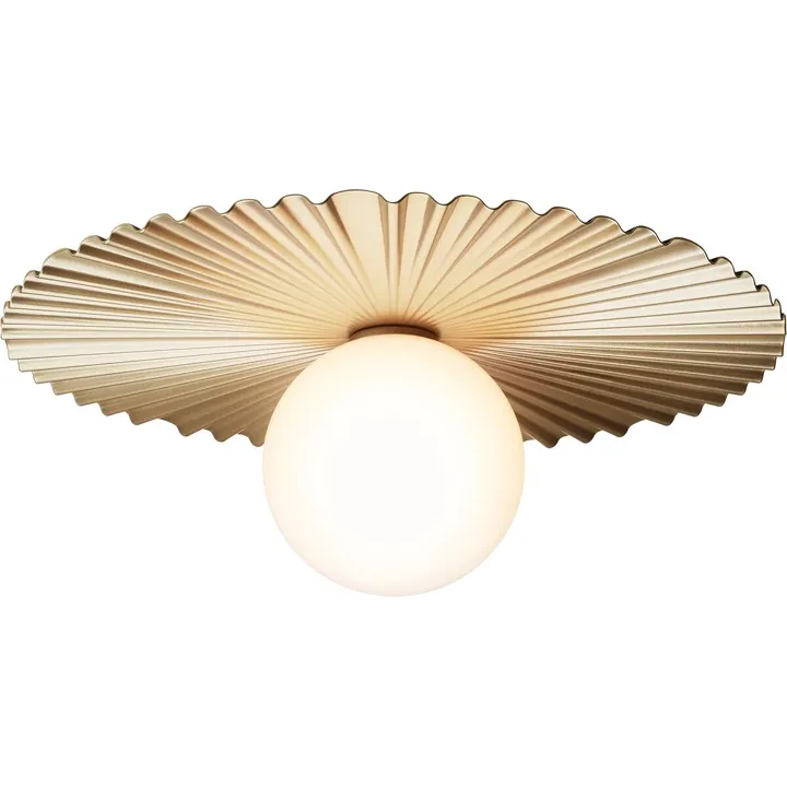 Nuura Liila Muuse Væg/ Medium Nordic Gold/Opal – væglampe — produktfoto
