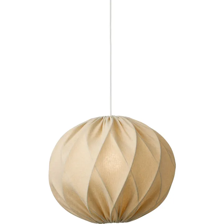Nielsen Light Jasmin , hvid ledning, sand – pendel — produktfoto
