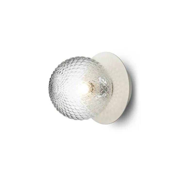 Nuura Liila 1 Limited Edition Lille Beige/Optic Clear – væglampe — produktfoto