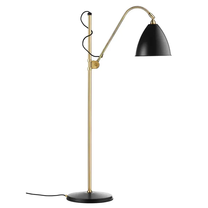 GUBI Bestlite BL3M Sort/Messing – gulvlampe — produktfoto