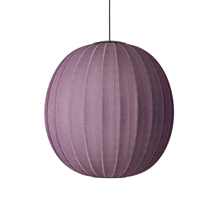 Made By Hand Knit-Wit Round Ø75 Burgundy LED – pendel — produktfoto